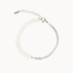 STRIEBORNÝ NÁRAMOK PERLOVÝ EAGLE