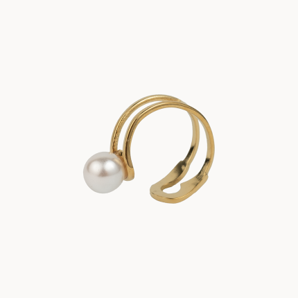 Zlatý perlový earcuff WUUMS Soltera
