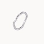 STRIEBORNÝ PRSTEŇ FLOW 2 MM
